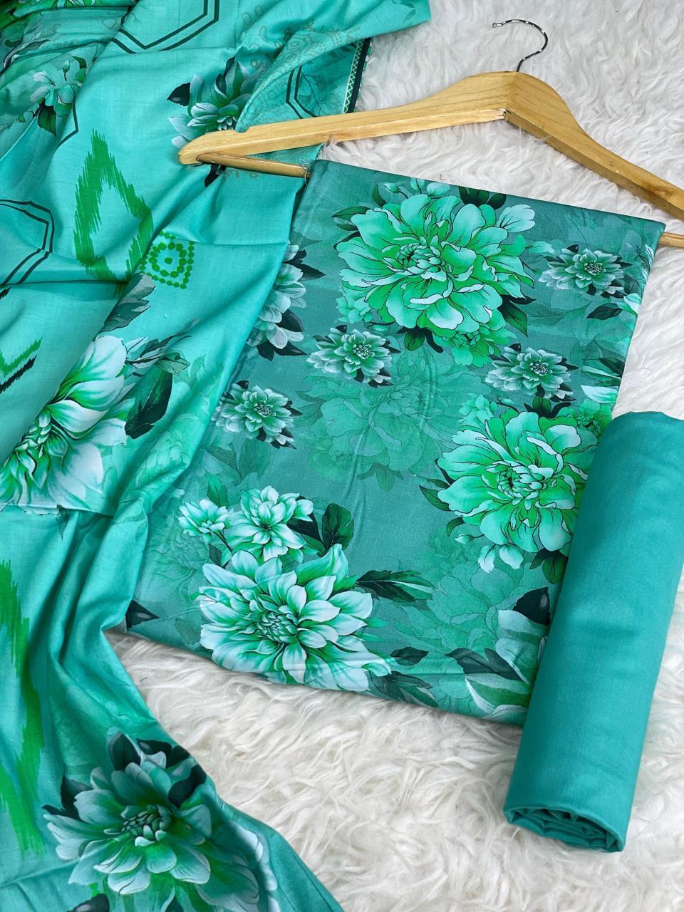 WINTER SILK DIGITAL PRINTED 3-PIECE - SD#21